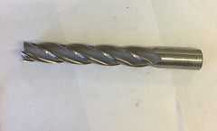 Hanita End Mill, 1” X 1” X 6” X 8 1/2”, M-42 Cobalt, 4 FL, One In Lot, 3113-H