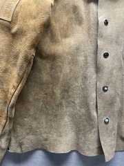 Vintage Weldmark Cowhide Leather Welding Jacket Brown Size L Back Buckle