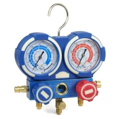 R134A R410A R22 HVAC A/C Manifold Gauge Set Air Refrigeration Kit Pressure Guage