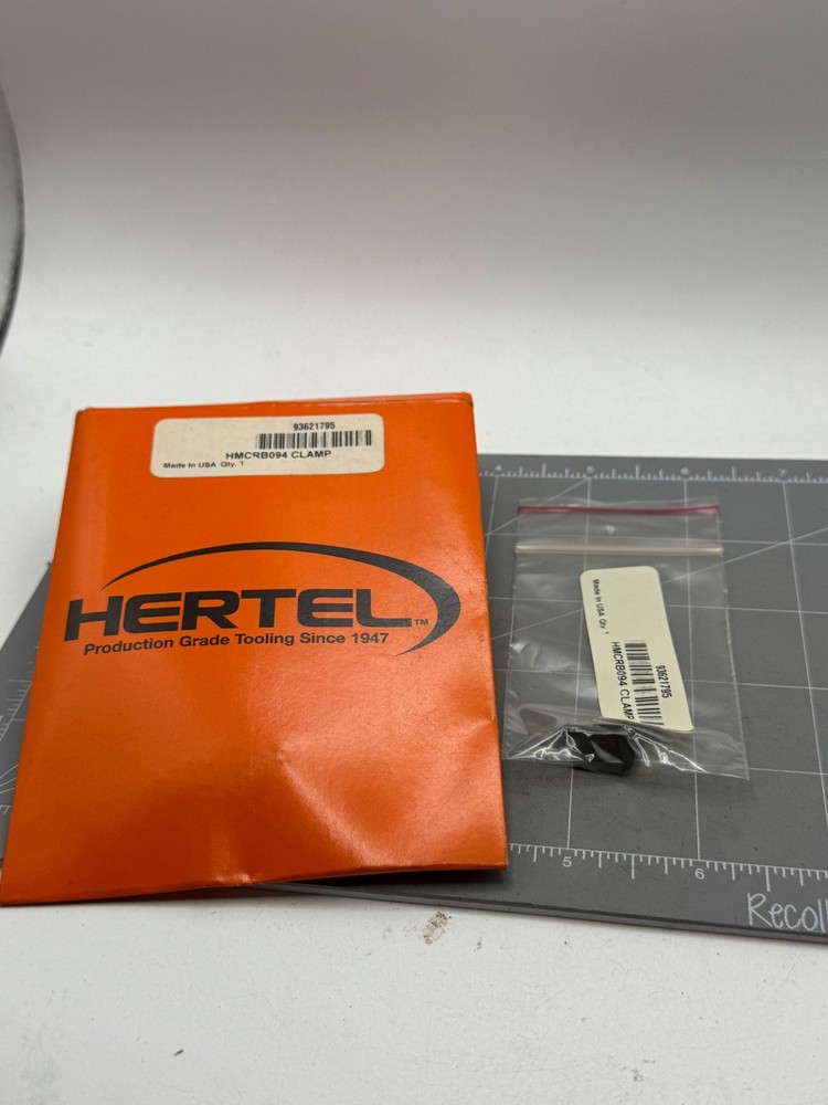 Hertel HMCRB094 Clamp Made In USA Tooling Clamp Qty 1 93621795 Machine Tool Part