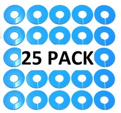 Blue Round Plastic Blank Rack Size Dividers – Multi-Pack