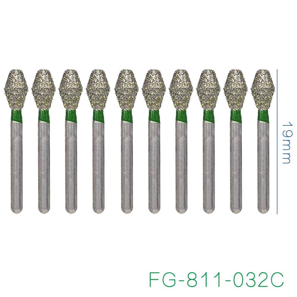 Dental Burs Diamond FG High Speed Round End Taper Ball Football Cylinder Coarse