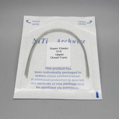 100 Pcs Dental Orthodontic Round Arch Wire Super Elastic NITI Ovoid/Natural U/L