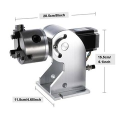 OMTech Cylinder Rotary Rotary Axis for 20W 30W 50W Fiber Laser Marking machine