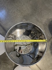 55 Gallon Stainless Steel Drum Sanitary Seamless Open Top with Lid and Handles