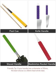 Fishscale Pattern Fishing Rod Heat Shrink Tube UV Resistant Sports Racquets