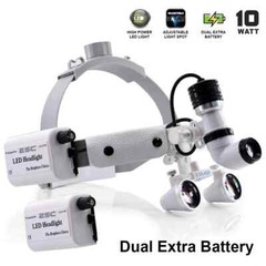 Wireless Surgical Dental ENT Headlight Powerful 10W LED with Magnifying Loupes