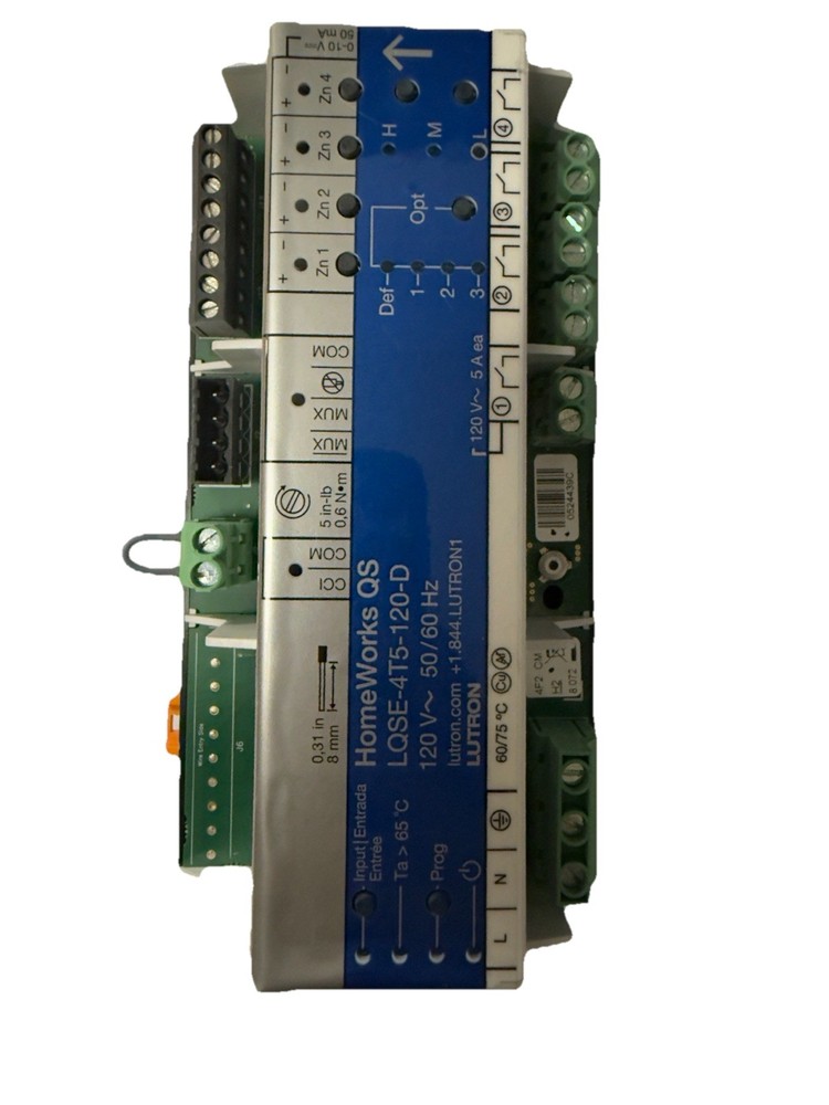 LQSE-4T5-120-D: 4-Zone DIN Power Module for 0 –10 V- / Switching lighting loads