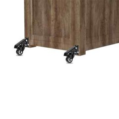 Everbilt 2-1/2 in. Black Workbench Caster Kit with 600 lbs. Load Rating (4-Pack)