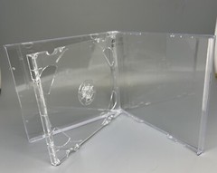 SALE! 3 PCS New Rare 10.4MM Double (2) CD Jewel Case, Clear Tray, PSC36-2CDPRINT