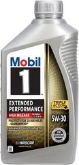 Mobil 1 Extended Performance High Mileage Full Synthetic Motor Oil 5W-30, 1…