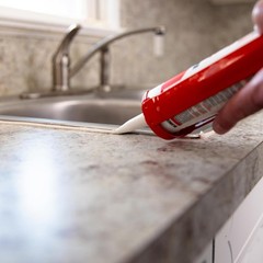 Duraguard 100% Waterproof Paintable Caulk 5.5 oz for Kitchen & Bath Repairs