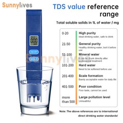 Portable TDS Meter Test Water Quality Test Pen LCD Display TDS Tester 0-9990ppm