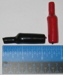 2 Pairs Insulated Heavy Duty Screw On Black and Red DMM Alligator Test Clips