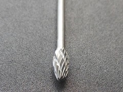 10 pcs 3mm X 5mm Tungsten Carbide Cutting Rotary Burr CNC Engraving Bit H5