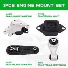 2013-2019 Nissan Sentra L4 1.8L Engine Motor CVT Transmission Mount Set of 4