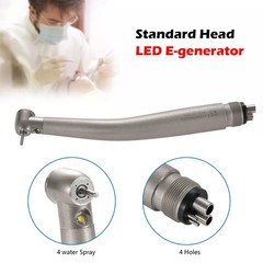 Dental LED Fibre Optic Contra Angle 1:1 Handpiece Fit NSK Ti-Max X25L Style