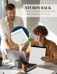 Legal Pads 8.5 x 11 White Note Pads 8.5 x 11 In 2 Pack Notepads 8.5 x 11 Writing