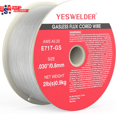 Flux Core Gasless MIG Wire, E71T-GS Mild Carbon Steel .030-Inch Diameter 2-Pound