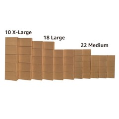 UBMOVE 5 Room Moving Kit 50 Big Moving Boxes & Moving Supplies