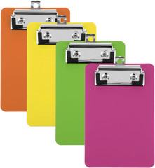 4 Pack Small Clipboards 4 X 6 Inch, Mini Clip Board Notepads Clipboard, Letter S