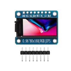 2PC 0.96” Inch IPS Full Color 80×160 LCD Display Module ST7735 SPI for