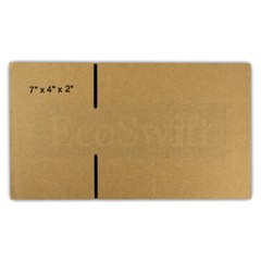 40 7x4x2 EcoSwift Cardboard Packing Moving Shipping Boxes Corrugated Box Cartons