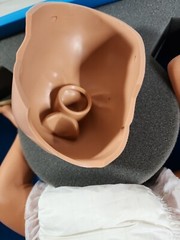 Cpr infant manikin baby Armstrong medical industries Chris Baby blue hard case