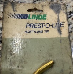 Linda Presto-O-Lite Acetylene Light Tip No. 3 Soldering Copper & Aluminum New