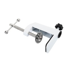 0.47″ Hole Dia Universal C-Clamp Table Lamp Mic Arm Mount Desk Clamp White