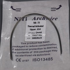 1 Pack Dental Orthodontic Thermal Activated Niti Arch Wire Round Ovoid 014 Upper