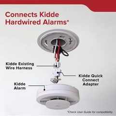 Quick Connect Wiring Adapter for Hardwired Smoke and Detectors Free Ship NEW