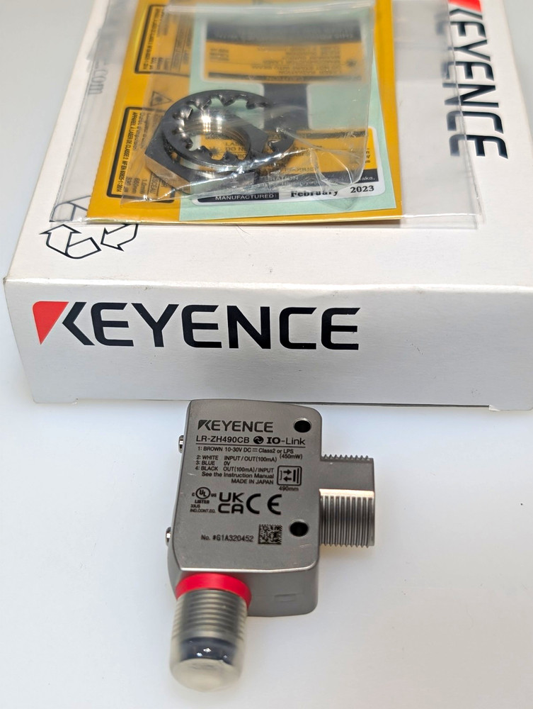 KEYENCE LR-ZH490CB IO-Link Photoelectric Sensor DC 450mm Shielded Cable New OBO