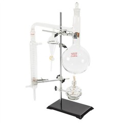 1000ml Lab Distillation Apparatus Chemistry Essential Oil Distilling Glassware
