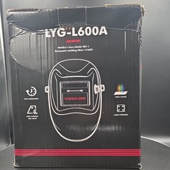 YESWELDER LYG-L600A Auto-Darkening Welding Helmet, Black, 2 Arc Sensors