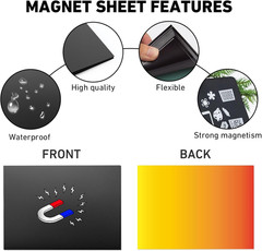 20Pcs Magnetic Sheets for Dies Storage, with Rubber Magnet Sheet, Die Cut Storag