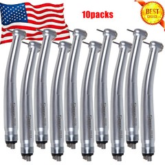 10* BURR Dental High Speed Handpiece Push Button Turbine 4 Hole Fit NSK Pana Max