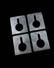 Steel Banjo Eye-3/8″ Steel Plate (4 pack) Weld On for 3/8″ chain