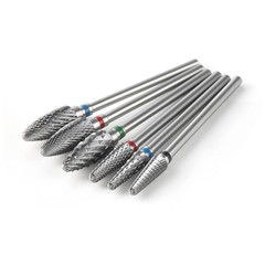 6 Sizes Dental Cutting Steel Burs Lab Tungsten Carbide Burs HP 2.35mm Polishing
