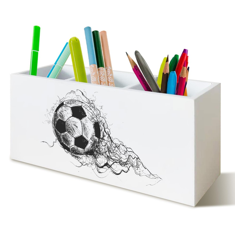 Soccer Pen Pencil Holder Organizer for Desk, Soccer Fan Lovers Players Gifts …