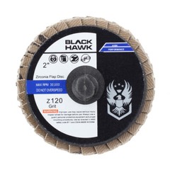 10 Pack – 2″ Mini Flap Discs 120 Grit Quick Change Sanding Roloc Style Type R