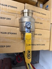 Kessler 4″ press ball valve lead free brass