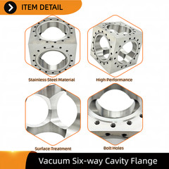M8 Conflat Vacuum Flange 304 Stainless Steel for Vacuum Pipe & Pump Connections