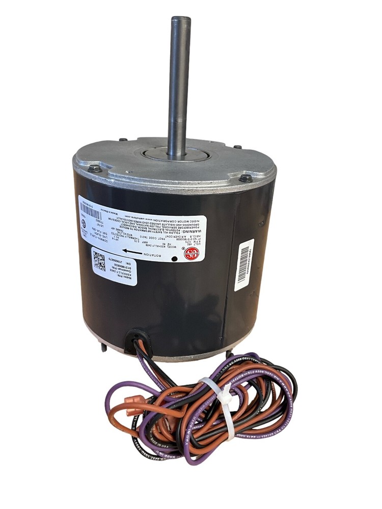 US-Nidec 3736 Motor 1/4 HP 1075 RPM 460V Reversible for A/C & Refrigeration
