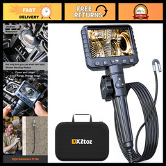 1080P Two-Way Articulating Borescope Inspection Camera, 5.5FT Flexible Probe for