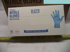 QTY=1,000: Bluzen Disposable Nitrile Gloves Powder Free Large Blue