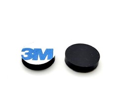 1/2″ Wide Round Rubber Stick on Feet Bumper Pads 1/8″ Thick 3M Adhesive Backing