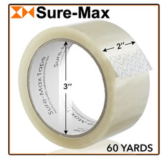 Sure-Max 36 Rolls (Case) Heavy-Duty Shipping & Packing Tape