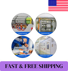 10 Pieces DIN Rail Slotted Aluminum RoHS 8 in. long 35mm 7.5mm 6.67 ft. Total
