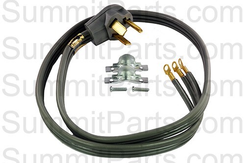 05654-63-10 DRYER CORD 4′ 30 AMP, 3 WIRE/PRONG 115V GAS DRYER #18EN4N5R24
